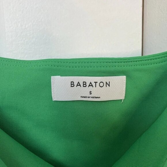 Aritzia Babaton Green One Shoulder Contour Bodysuit Small - Picture 4 of 5